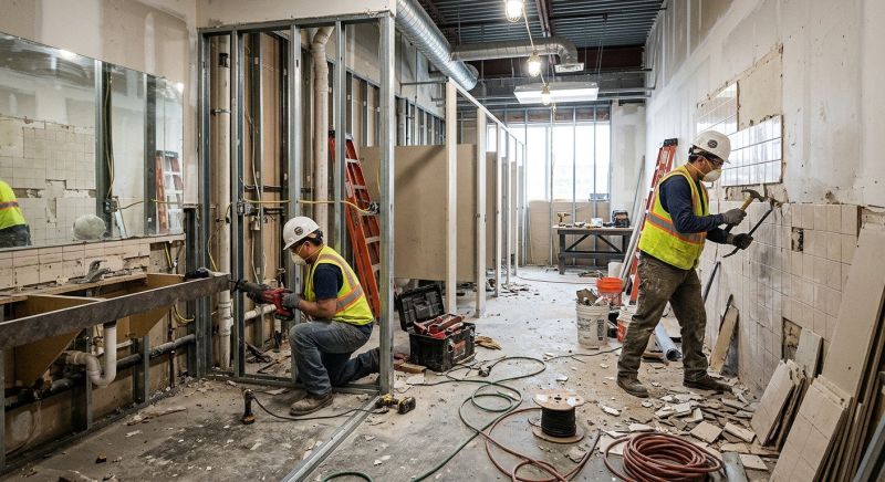Office Restroom Renovation in Longmont, CO
