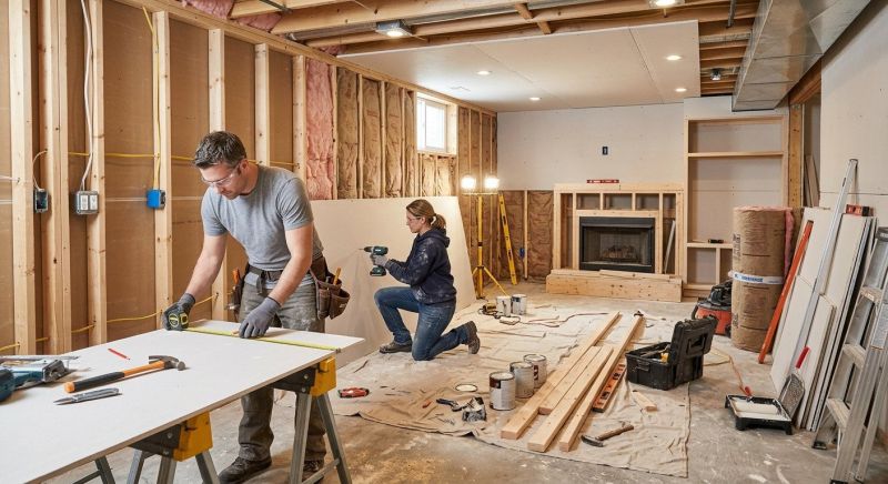 Rec Room Renovation in Denver County, CO